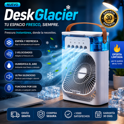 DeskGlacier | 3-in-1 Mini Air Conditioner