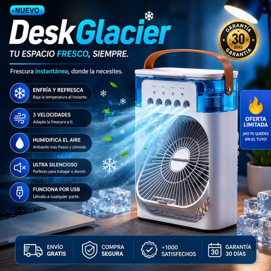 DeskGlacier | 3-in-1 Mini Air Conditioner